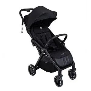 Quick Kolay Katlanan Bebek Arabası Tek Elle Katlanabilir, Ultra Hafif, 360° Dönebilen Tekerlek, 0-22 kg, Siyah