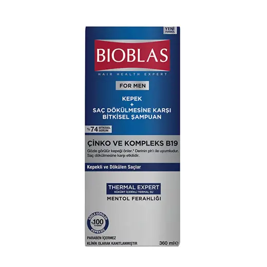 Bioblas Men Kepek + Saç Dökülmesine Karşı Şampuan 360 ml