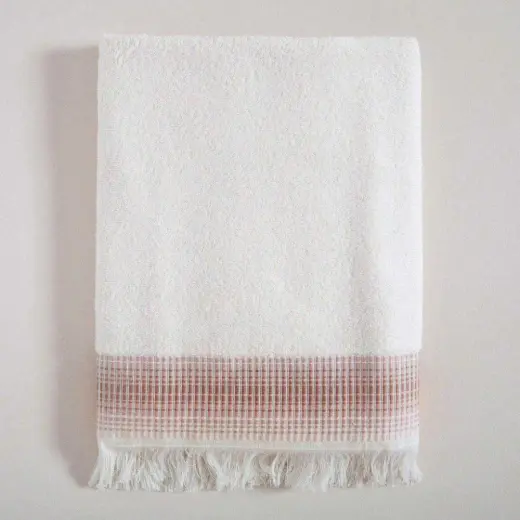 Endi %100 Pamuk Banyo Havlusu 70x140 cm Ekru/Bej