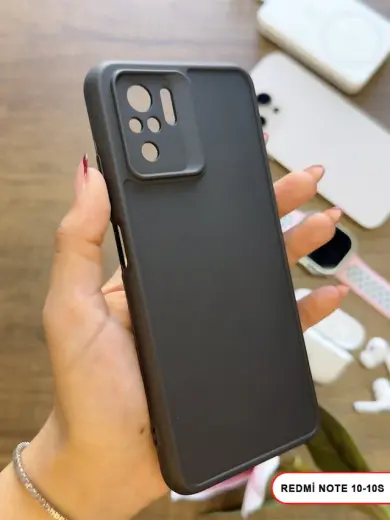 Redmi Note 10 / 10s Uyumlu Kamera Korumalı Darbeye Dayanıklı Renk Atmayan Keep Silikon Kılıf Siyah