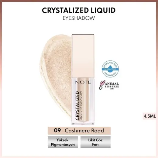 Note Crystalized Liquid Eyeshadow Göz Farı 09 Cashmere Road