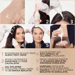 Loreal Paris Excellence Creme Nude Renkler Saç Boyası - 4UR Nude Koyu Kızıl 8