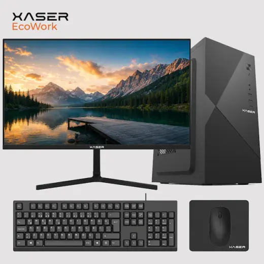 Xaser Ecowork XSR07 i3-6100 8 GB 512 GB SSD 27" Dos Masaüstü Bilgisayarı