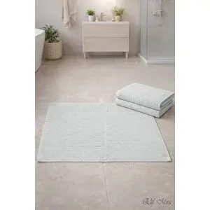 Mira Home 3’lü Banyo Ayak Havlusu Seti %100 Pamuk Damatouch Açık Gri