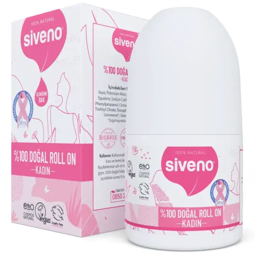 Siveno Doğal Kadın Deodorant Roll-On 50 ml