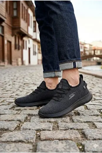 0085 Pasomia Rahat Hafif Anatomik Triko Bağcıksız Sneaker Spor Ayakkabı