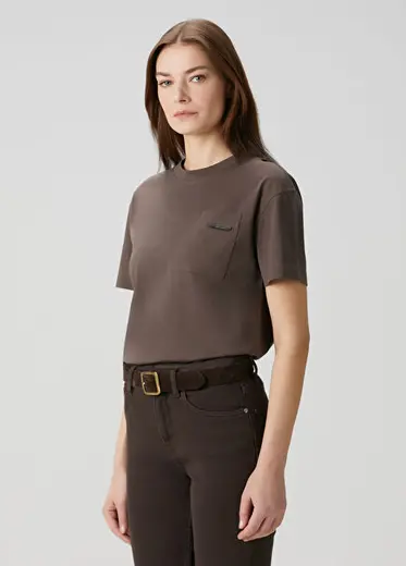 Koyu Kahverengi T-shirt