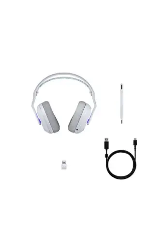 G G522 Lightspeed Kablosuz Bluetooth Kulak Üstü Oyuncu Kulaklığı Beyaz