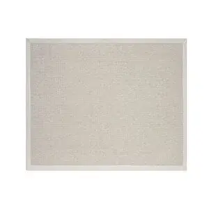 Vivense Bordürlü Hasir Dokulu Si̇sal Maki̇ne Halisi, Krem, 100x450