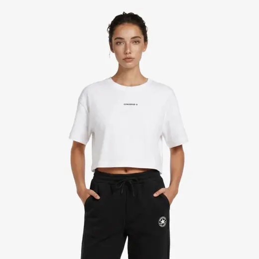 Converse Kadın Beyaz T-Shirt