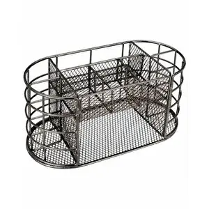 Temel Nikel Metal Mesh Masaüstü Organizer Çekmeceli Çok Bölmeli 22x11x11 Cm 9507b