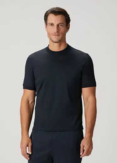 Lacivert Basic T-shirt