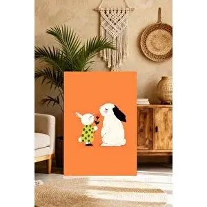 Mgi Design Lüks Sevimli Bebek Resmi Modern Tarzda Kanvas Tablo Yatak Odası Tablosu | Modern Duvar Dekoru | Salon, Yatak Odası Ve Ofis İçin | Sanatsal Ev Dekorasyonu 35x50 cm