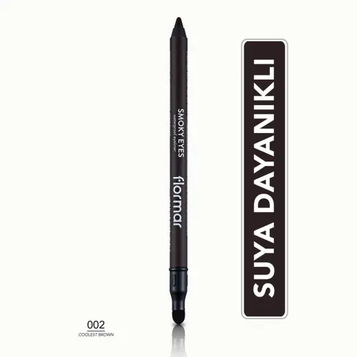 Flormar Smoky Eyes Mat Bitişli Waterproof Göz Kalemi 002 Coolest Brown