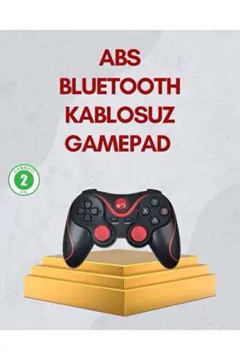Mey İthalat® Ergonomik Tasarımlı Kablosuz Bluetooth Gamepad Titreşimli