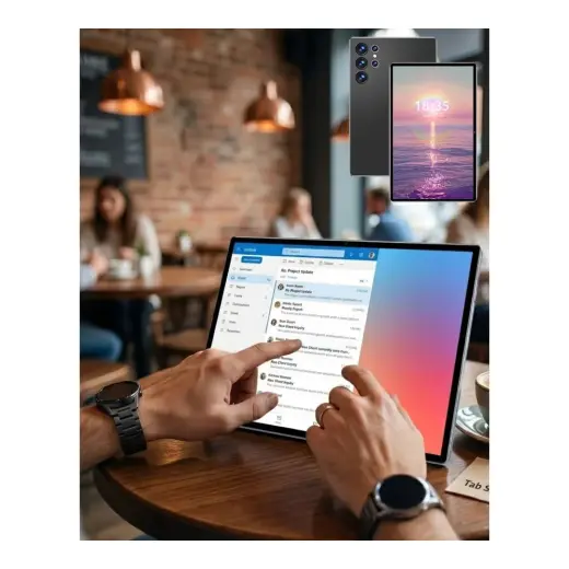 Çetiner Group® Klavyeli Android Tablet 1 tb Hafıza 16 GB Ram Kalem ve Kılıf Hediyeli