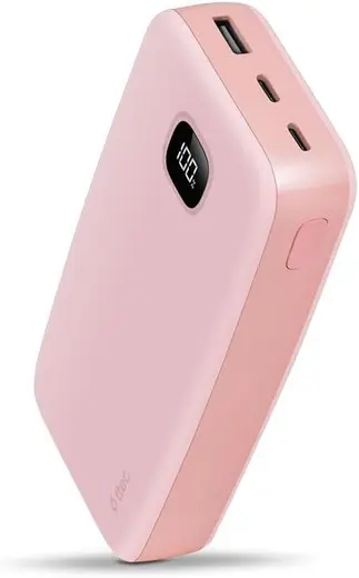 ttec ChargeUp Pro LCD 20.000 mAh PD 20W Taşınabilir Hızlı Şarj Aleti/Powerbank Gül Kurusu 2BB213TP
