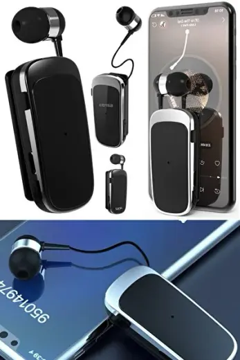 Yaka Klipsi Kulaklık Kablosuz Bluetooth Çağrı Plus Kulaklık Bluetooth Kulaklık Tekli Kulaklık Stere