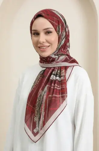 Dubai Soft Eşarp 70392-03 Bej Bordo