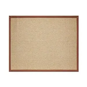 Vivense Bordürlü Hasir Dokulu Si̇sal Maki̇ne Halisi, Bej, 120x500
