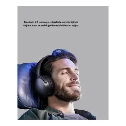 Aslanoğlu Store Mey Ithalat® Kablosuz Bluetooth Kulaklık 5.0 18 Saat Kullanım Dinamik Sürücü Siyah Yeni Nesil 4