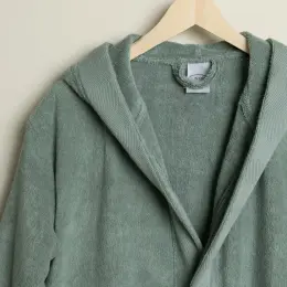 Linens Premium Pamuk M Bornoz Haki (400 G/M²) 2