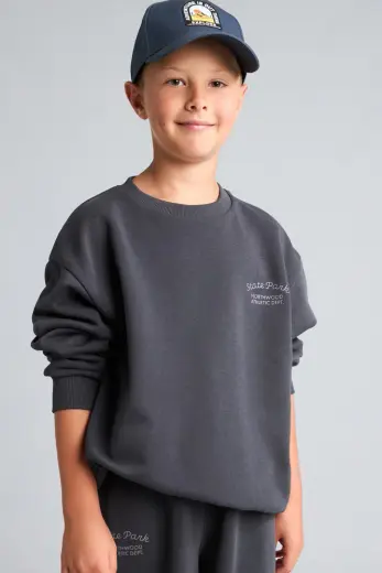 Nakışlı Sweatshirt Erkek Çocuk