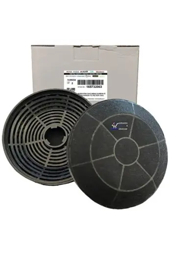 Ade 606-2 B Eğik Davlumbaz 60 Cm Ankastre Davlumbaz Aspiratör Karbon Filtre (2 ADET)