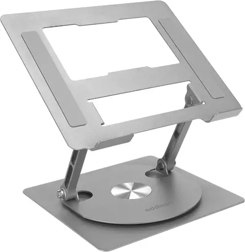 Addison AD-RC30 360 Derece Dönebilen Ayarlanabilir Çelik/Alüminyum + Kaymaz Silikon Ped Metal Laptop Stand
