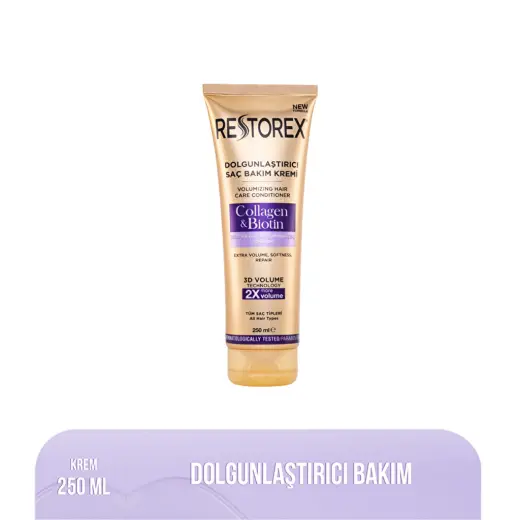 Restorex Kolajen & Biotin Dolgunlaştırıcı ve Onarıcı Saç Bakım Kremi 250 ml