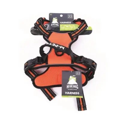 M-Pets Hiking Reflektörlü Köpek Göğüs Tasması 40-75cm (Turuncu) [M]