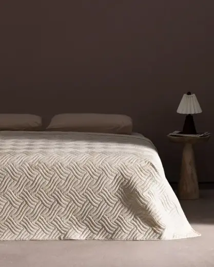 Coyan King Size Yatak Örtüsü - Bej