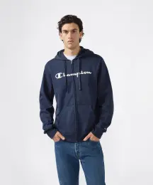 Champion Script Shop Full Zip Hoodie Sweatshirt 1