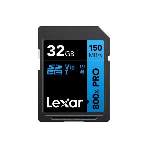 Lexar 800X Pro 32 GB SDHC Hafıza Kartı 150 MB/s UHS-I V10 Suya Dayanıklı Performans