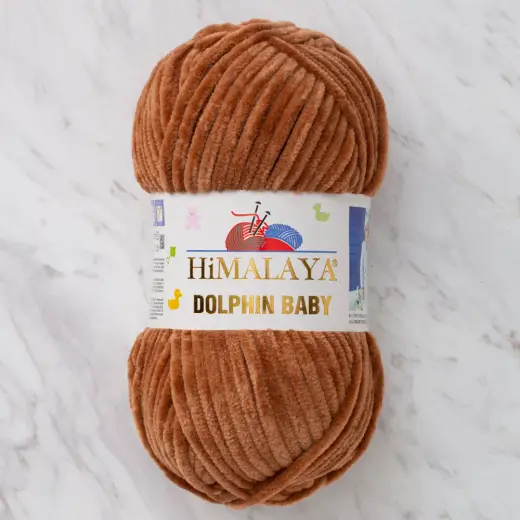 Himalaya Dolphin Baby Kahverengi Kadife Bebek Yünü - 80337