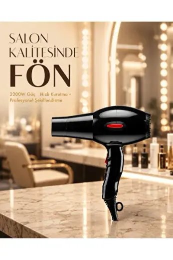 KRM 2200W AC Motor Saç Kurutma Makinesi Hafif ve Dayanıklı Tasarımlı KRM