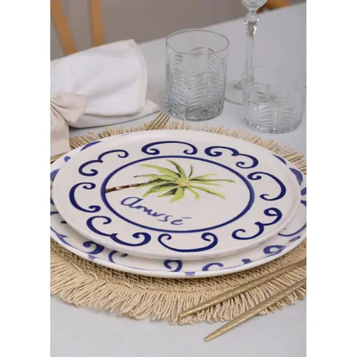 The Mia Palma Servis Tabağı 6lı Set 26 Cm