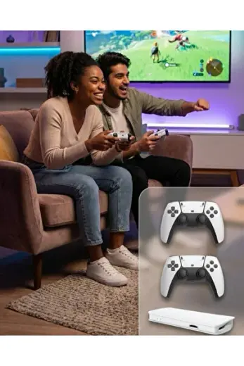 M15 Retro Konsol – 20.000 Oyunlu, Çift Gamepadli, 4K HDMI