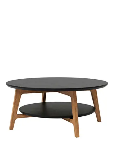 Litt Siyah Meşe Orta Sehpa 70 cm