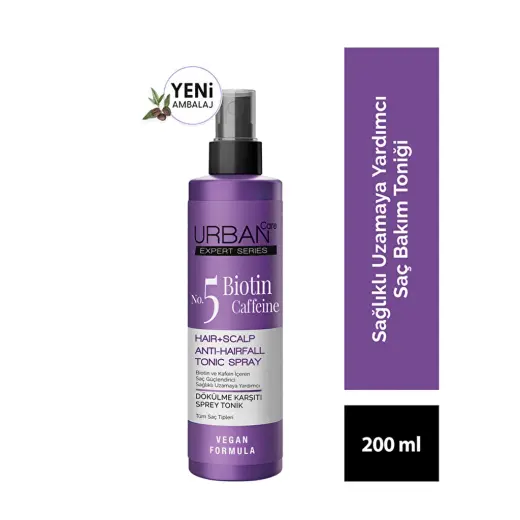 Urban Care Expert Biotin & Caffein Dökülme Karşıtı Hızlı Uzamaya Yardımcı Saç Bakım Toniği 200 ml