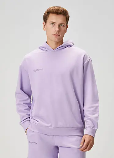 Lila Kapüşonlu Sweatshirt