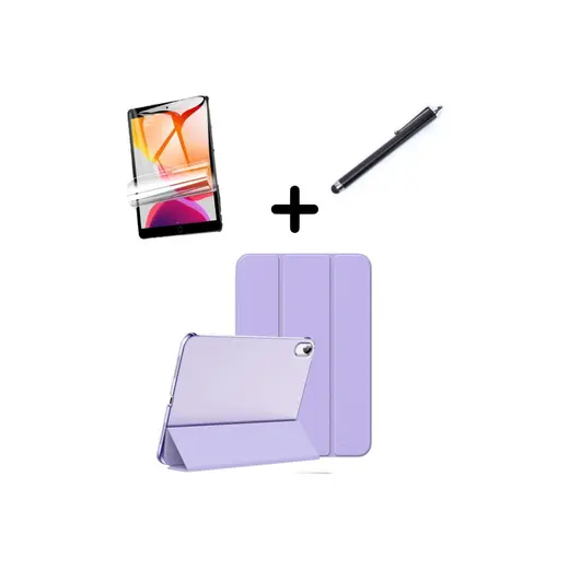 MobaxAksesuar Apple iPad Air 11inç M2/M3 2025-2024 Kılıf SET PU Deri Smart Tablet Kilifi Ekran Koruyucu + Kalem