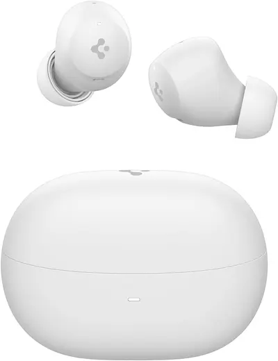 Spigen Audio TWS P10 Bluetooth Kulak İçi Kablosuz Kulaklık, 40dB Adaptif ANC Pro, 6 Mikrofonlu ENC, 10mm Bio-Diyafram Sürücü, 30 Saat Pil Ömrü, Suya Dayanıklı, Beyaz - ASD07963 (Spigen TR Garantili)