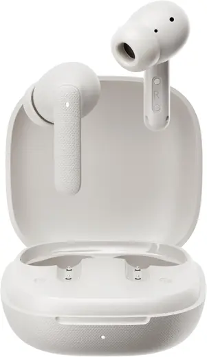 QCY Buds Bluetooth Kulaklık - Şık Tasarım - iPX4-35 Saat Ultra Uzun Pil Ömrü - Düşük Gecikme 0.06s -AI Beyaz