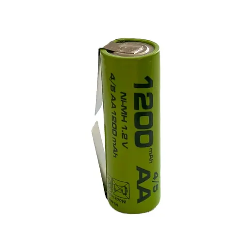 Micron 1.2V 4/5 AA 1200 mAh Şarjlı Diş Fırçası Pili Yeşil Renk ile Uyumludur