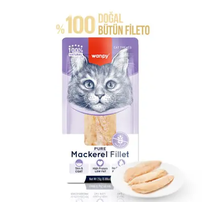 Wanpy Uskumru Fileto Kedi Ödül Maması 25gr