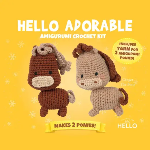 Hello Adorable Amigurumi Kiti - Ginger The Pony - HC885