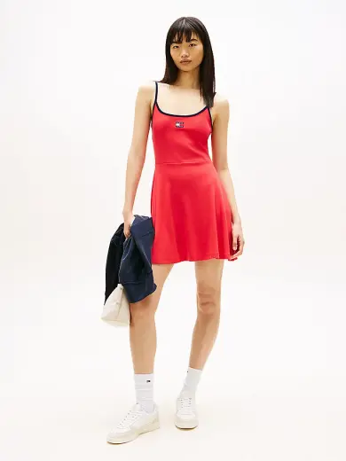 Kadın TJW F&F Strappy Badge Elbise