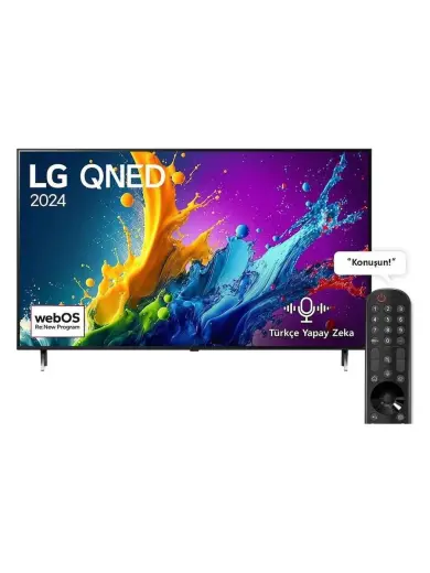 LG 55QNED80T 55" 139 Ekran Uydu Alıcılı 4K Ultra HD Smart LED TV