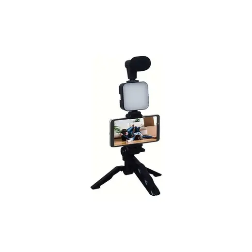 Renas Store Telefon Tutucu Mikrofonlu Işıklı Youtuber Video Kayıt